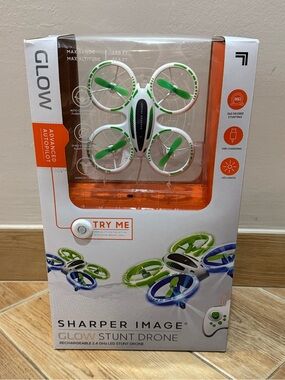 Sharper Image Glow Stunt Drone - New in box
